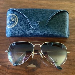 Ray Ban Womens aviator sun glasses